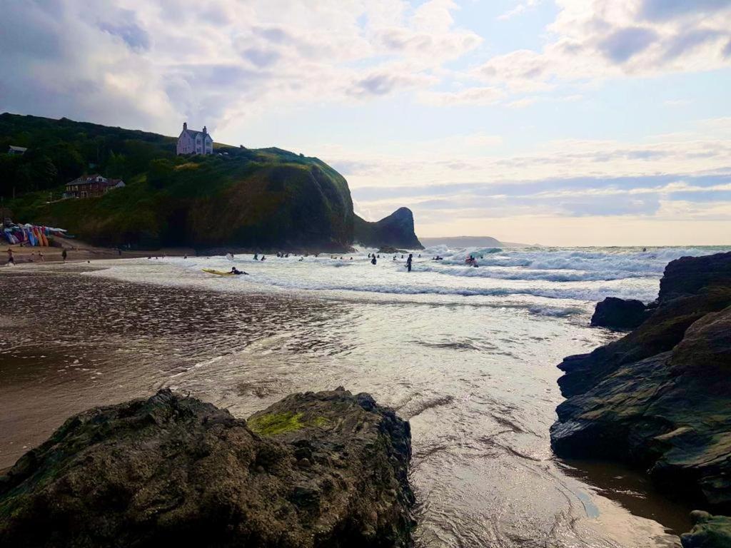 Wild Coastal Retreat At Troed Y Rhiw Aberporth, West Wales Villa Eksteriør bilde