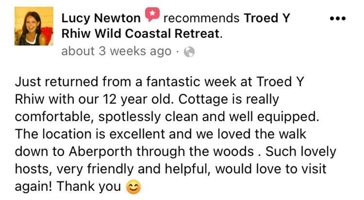Wild Coastal Retreat At Troed Y Rhiw Aberporth, West Wales Villa Eksteriør bilde